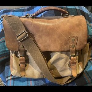 Desertwolf Messenger Bag Briefcase Brown Tan
